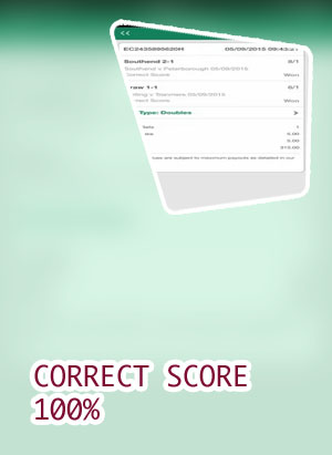 Free correct score for today matches