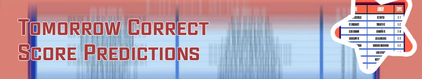 Scorepredictor correct score tomorrow